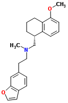 A 80426 mesylate,N-Methyl-N-[[(1R)-1,2,3,4-tetrahydro-5-methoxy-1-naphthalenyl]methyl]-6-benzofuranethanaminemesylate